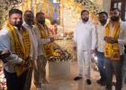 राज्याचे उपमुख्यमंत्री एकनाथ शिंदे यांच्या नंदनवन निवासस्थानी गणरायाचे दर्शन....
