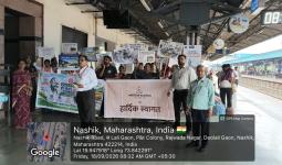 नासिक रोड रेल्वे स्टेशनवर स्वच्छता ही सेवा अभियान-२०२६ संपन्न 
